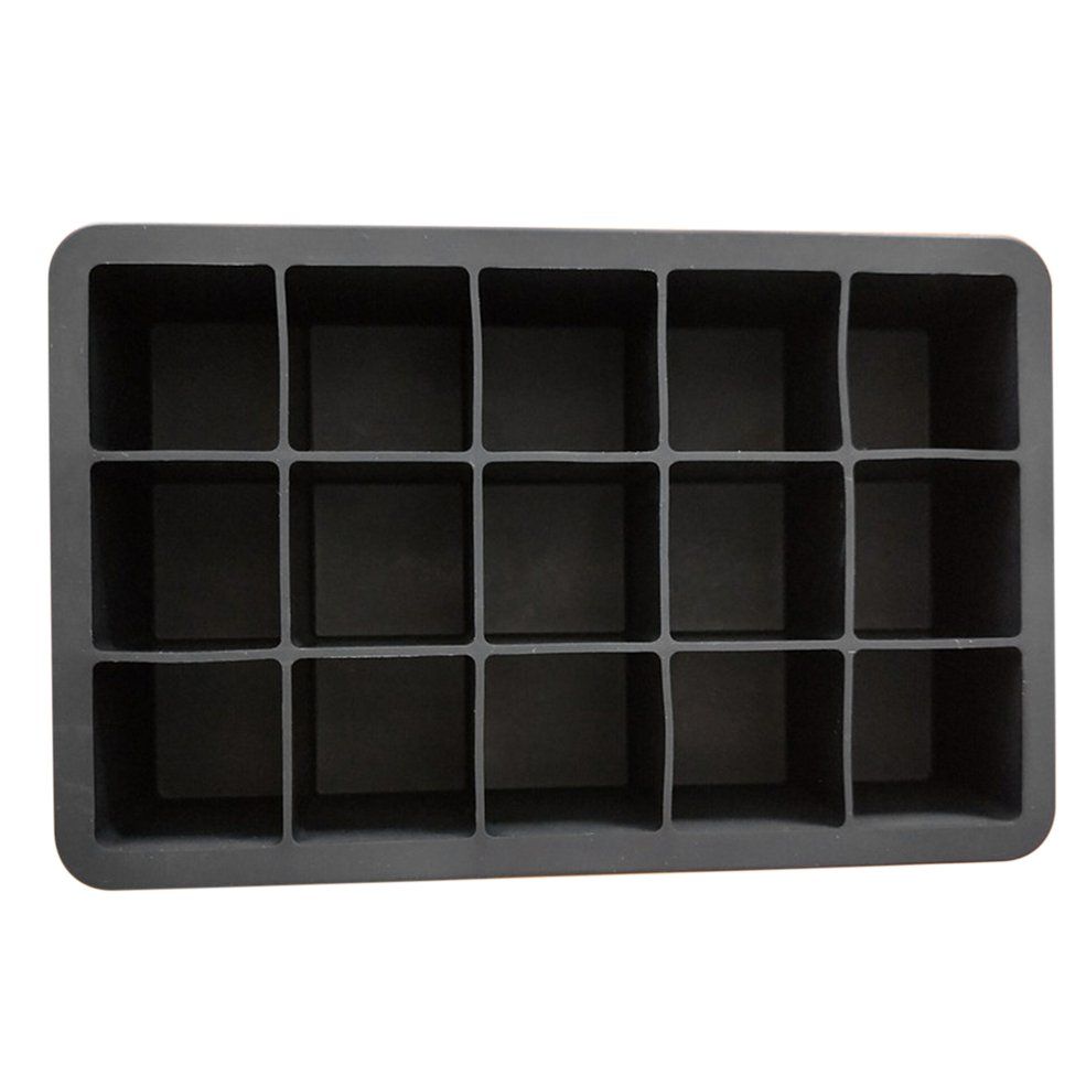 15 Grid Sil Ice Cube Maker Easy-Release Square Shape Ice Cube Trays Mold