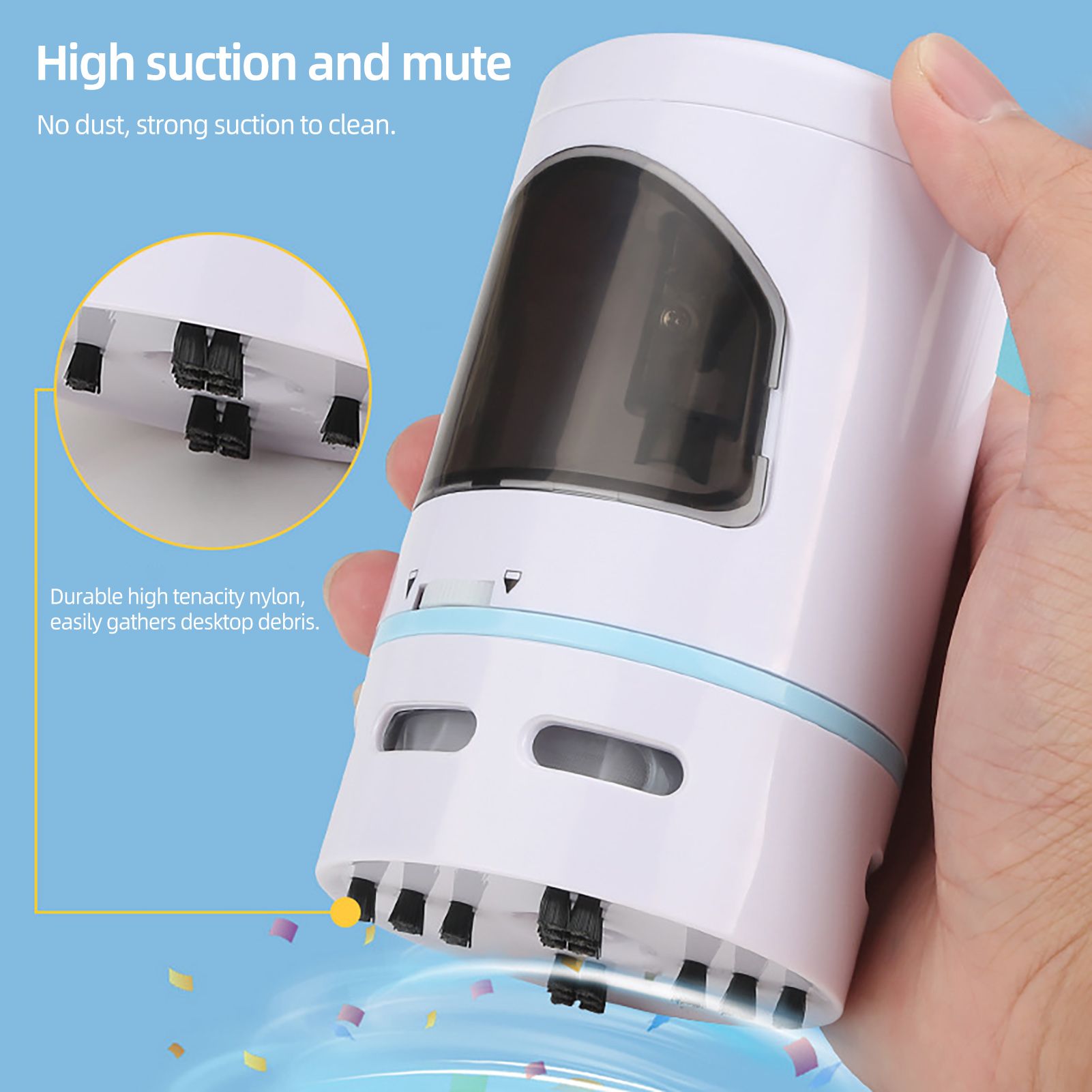 Table Vacuum Cleaner Low Noise Wireless Table Cleaner Dust Remover