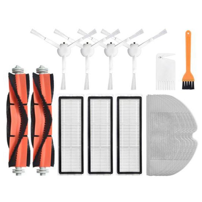 Xiaomi mijia 1c মপ ক্লথ রোবট ভ্যাকুয়াম ক্লিনার রিপ্লেসমেন্ট আনুষাঙ্গিকের জন্য প্রধান ব্রাশ সাইড ব্রাশ হেপা ফিল্টার পার্টস