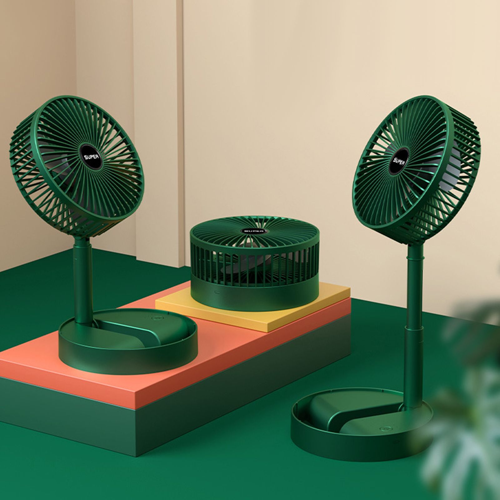Mini Fan Stable High Velocity USB Rechargeable Portable Fan