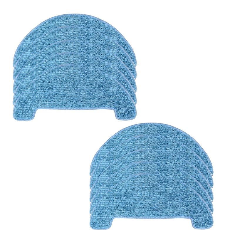 10Pcs Mop Cloths for Coredy R500 Replacement Wet-Dry Vacuum for Coredy R500+ Robot Vacuum Cleaner Parts