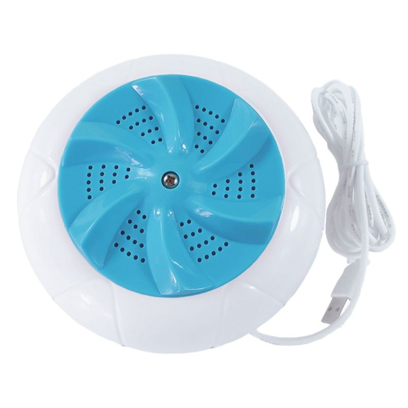 Portable Mini Turbo Washing Machine, Ultrasonic Technology Vortex Washer for Home Travel Clean Clothes Dirt,Blue