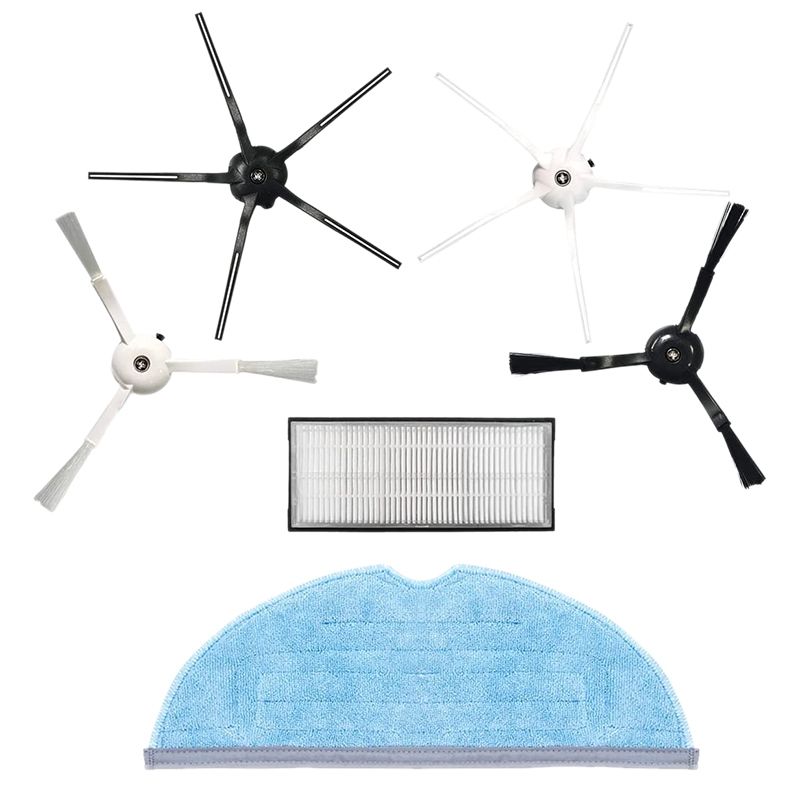 6 Pcs for Xiaomi Roborock S7 T7Plus Vacuum Cleaner Replacement Accessories Filter and Side Brush
