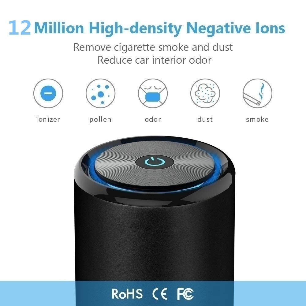 USB Car 12 Millions Negative Ion Vehicle Air Purifier Air Cleaner Remove Formaldehyde Smog Bacterial