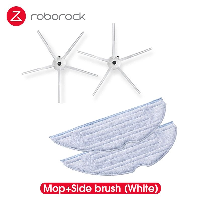 Roborock S7 Accessories of Washable Filter Detachable Rubber Main Brush Mop Cloth Side Brush Spare Parts (optional)-Brush n Mop 1