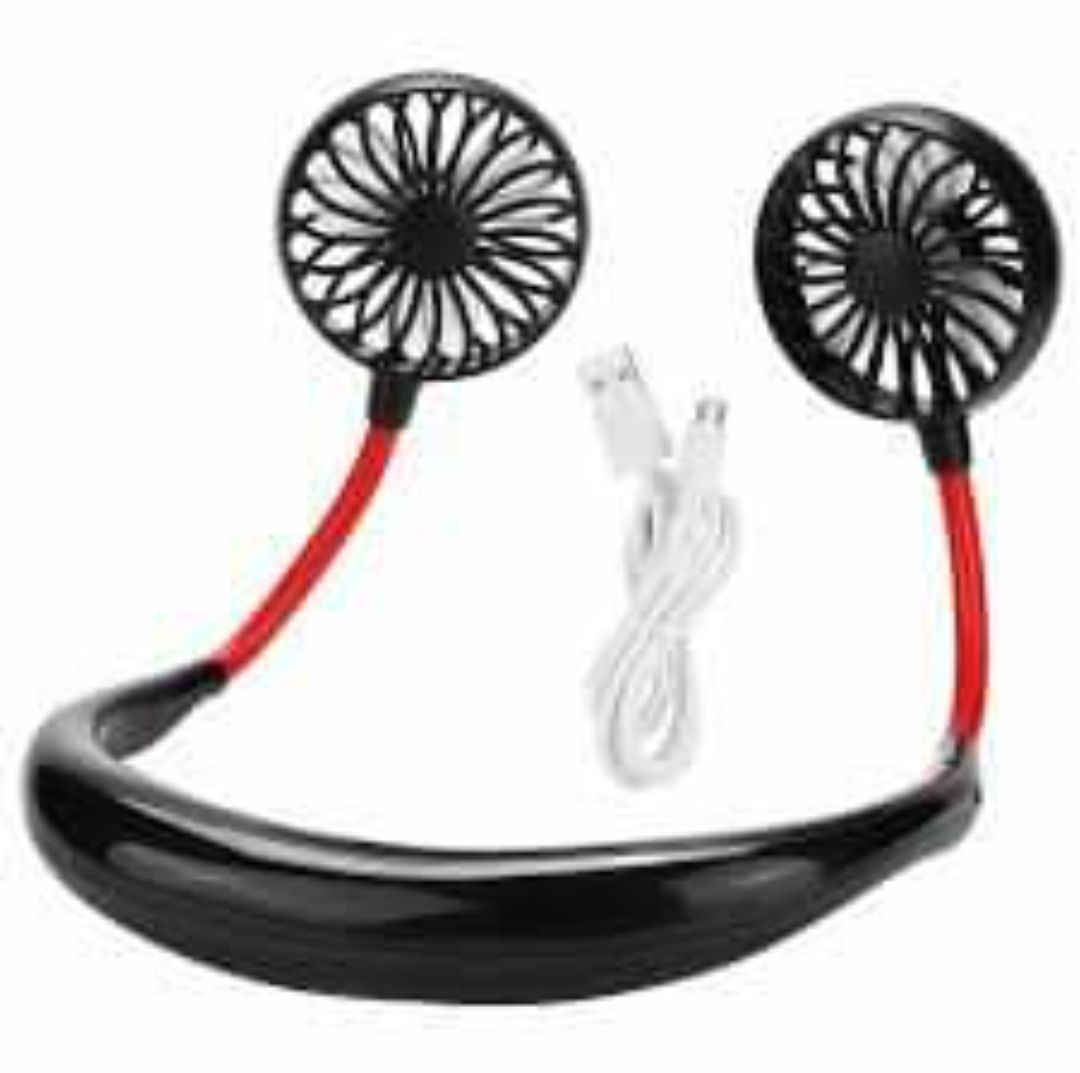 USB Portable Fan Hands-free Neck Fan Hanging Charging Mini Portable Sports Fans 3 gears Usb Air Conditioner