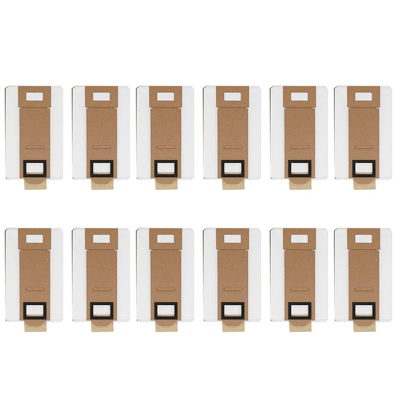 12 Pack Vacuum Bags Replacement for Roborock S7 T7S T7S Plus Dust Bag Vacuum Cleaner Accessories Spare Parts