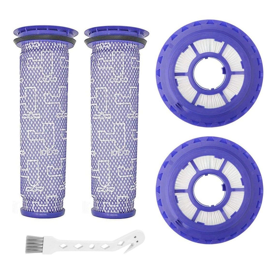 2 Pack HEPA Post Filters & 2 Pack Pre Filters Replacement for Dyson DC65 DC66 DC41 UP13 UP20 Animal Vacuum Cleaner Parts