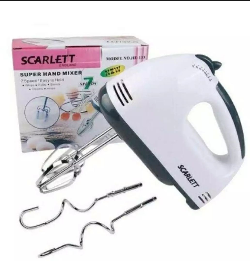 electric NM-74 Hand Beater and Mixer - White