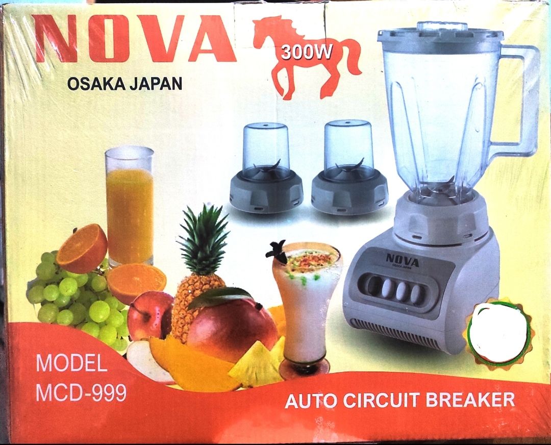 Nova Hyundai Blender Plus Mixer Grinder (GS-999/NBB-999/NW-999)