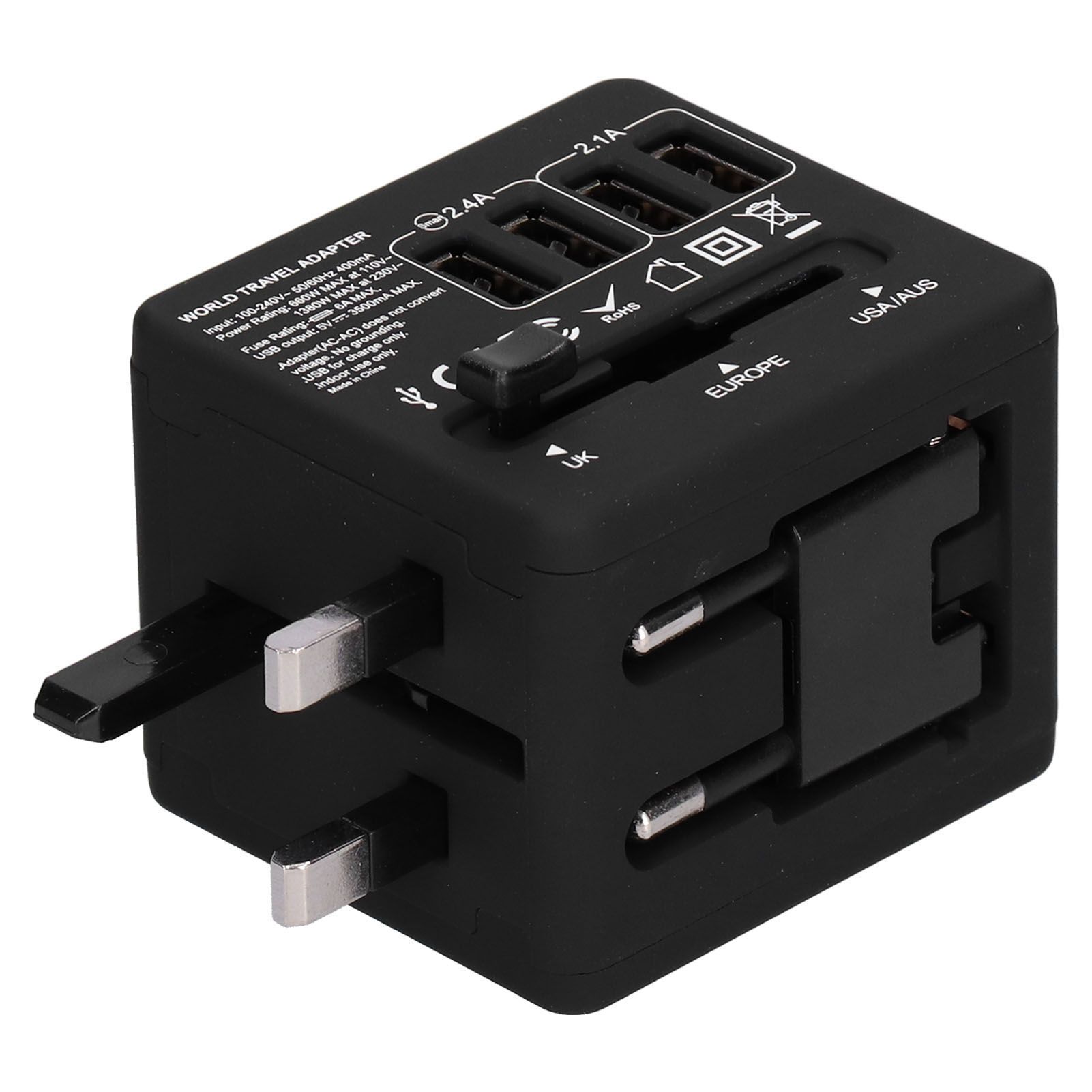 International Travel Adapter Universal Power Plug UK EU US AU 100V~240V