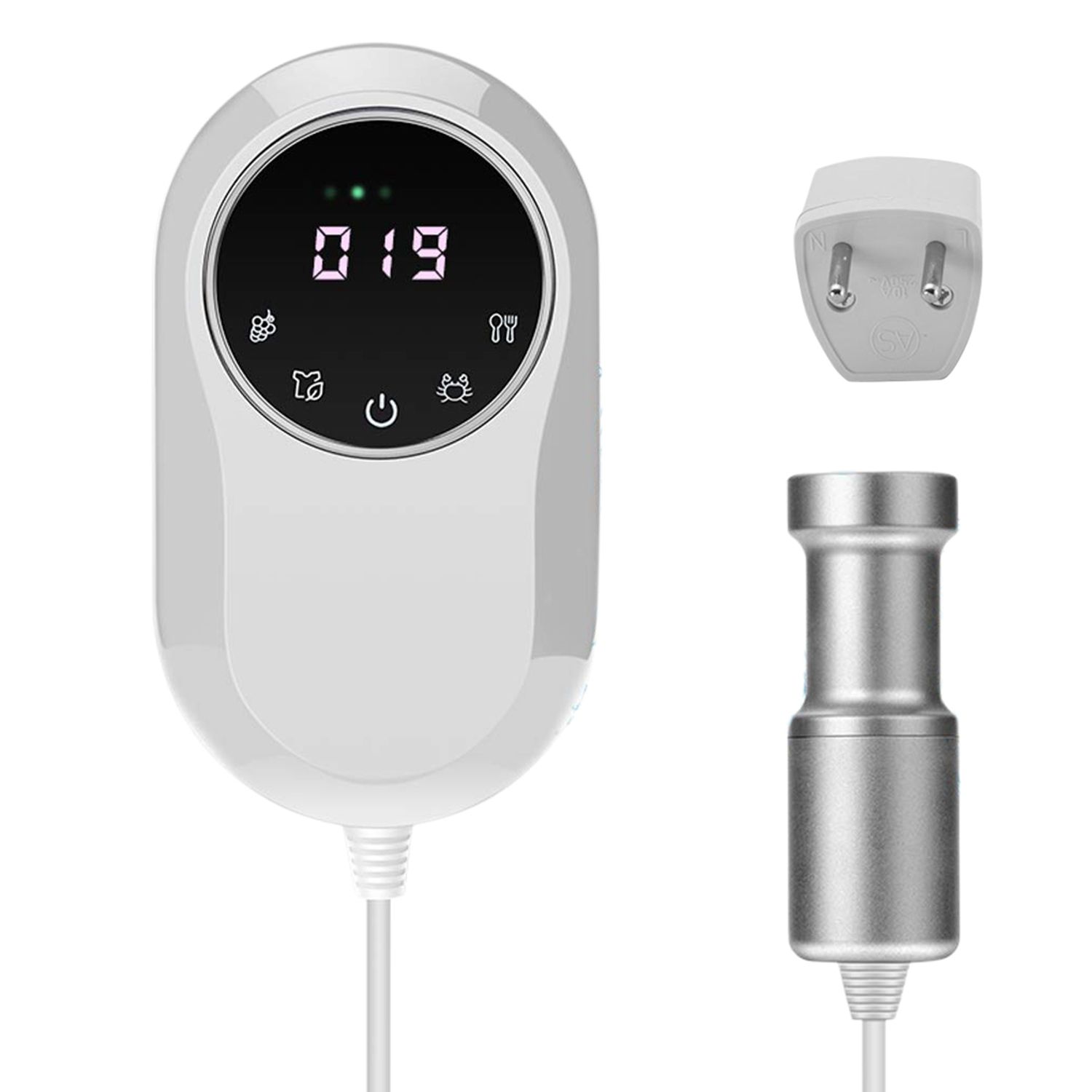 Jewelry Cleaner Mini Ultrasonic Cleaner Washing Machine for Fruit, Glass Denture, Jewelry Diamond Accessories,EU Plug , Cleaning Machine