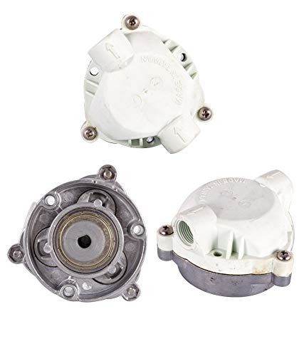 Pump Head for RO Water Purifier Pump with 2 pcs elbow Connectors (1/4") - White | Pump head for reverse osmosis pump | RO Motor spares