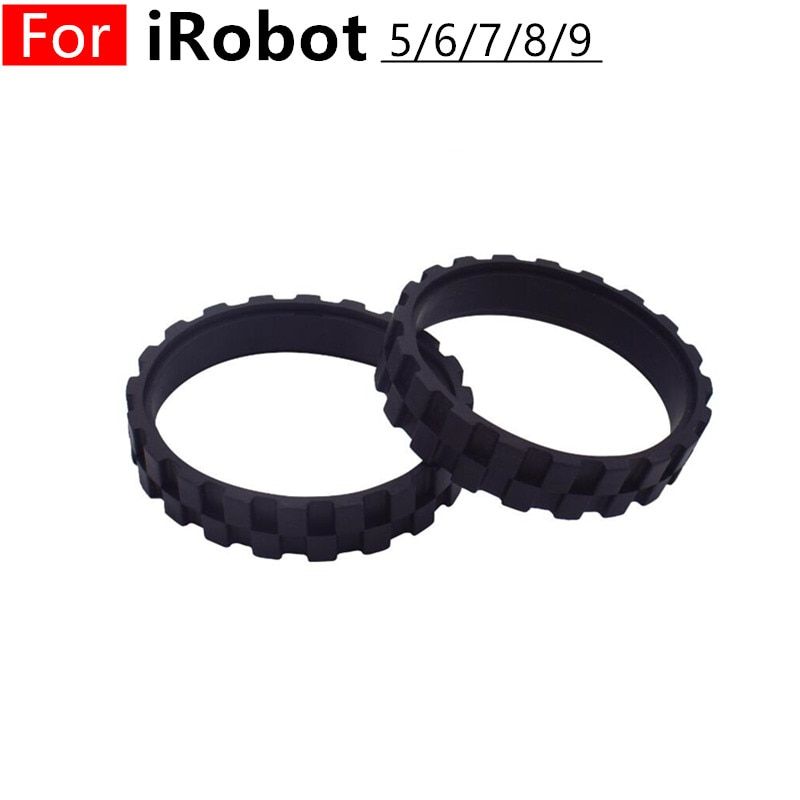 Tires for IROBOT ROOMBA Wheels Series 500, 600,700, 800 and 900,E5,I7+,S9,IROBOT 676,980,698 Anti-Slip irobot roomba accessories-2pcs