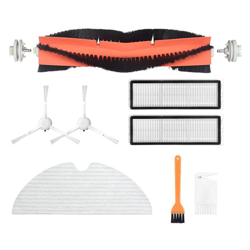 BRADOO-Washable Vacuum Cleaner Accessories for Xiaomi Dreame F9 Robot Vacuum Rag Roller Side Brush Hepa Filter Mop Cloth Set
