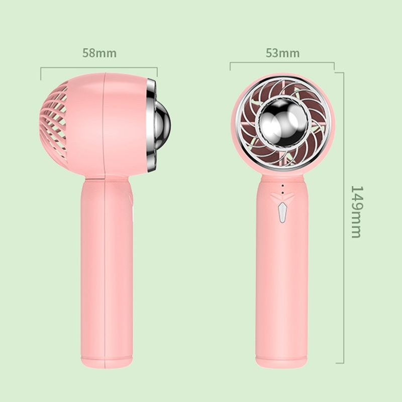 Mini Portable Fan USB Rechargeable Cooling Handheld Fan Artifact,B