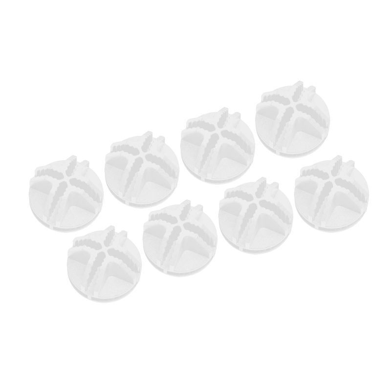 Wire Square Plastic Connectors For Modular Organizer Closet And Wire Grid Square Storage Shelving Unit, Set Of 8 (White)