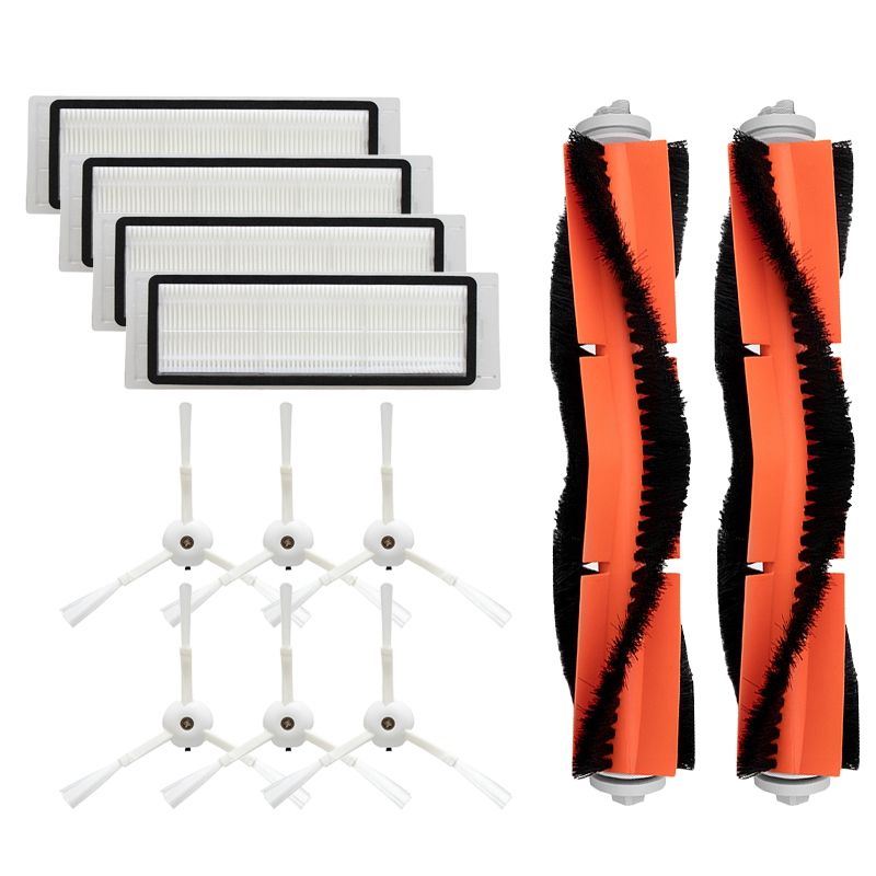 6 Side Brush + 4 HEPA Filter + 2 Main Roller Brush for Xiaomi Vacuum 2 Roborock S50 S51 MI Robot Vacuum Cleaner Spare Parts Exquisite Product