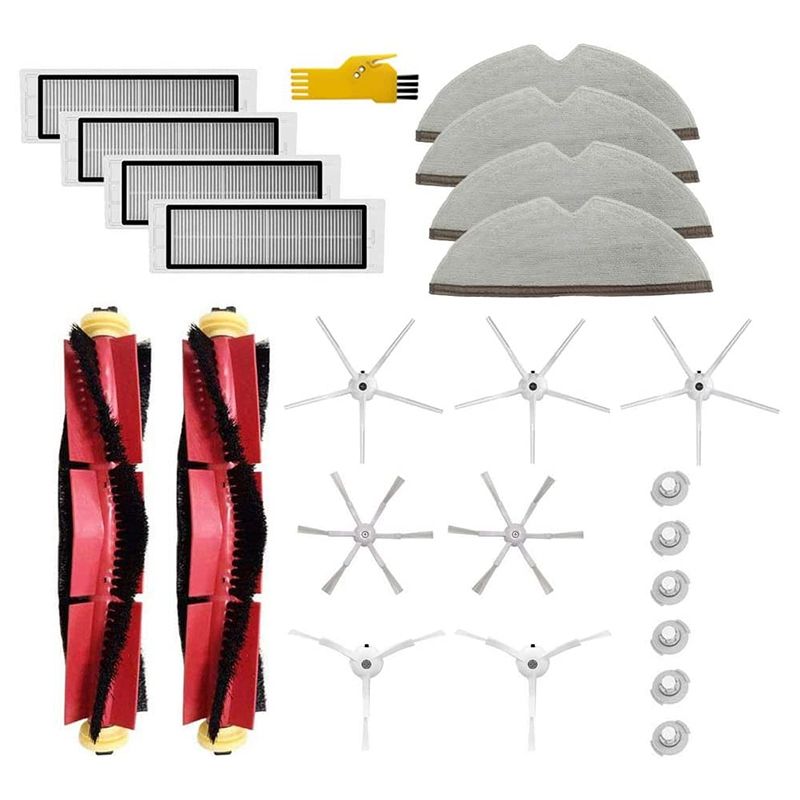 Main Side Brush Filter Mop Cloth for Roborock E4 S6 S5 S4 E25 E20 E35 C10 S50 S51 Robot Vacuum Cleaner Accessories Kit