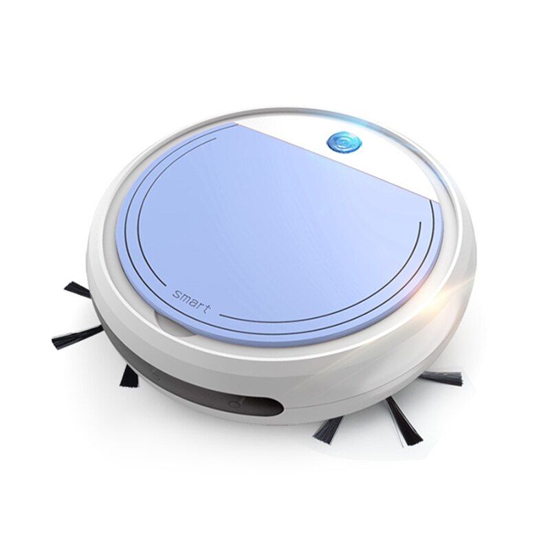 3200pa Vacuum Cleaner Robot Automatic 4-in-1 USB Charging Sweep Cleaning Robot Vacuum Cleaner Wireless Mini Vacuum Cleaner-White Purple