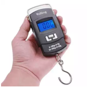 Portable Electronic Scale - Digital Weight Machine 50KG (Black)