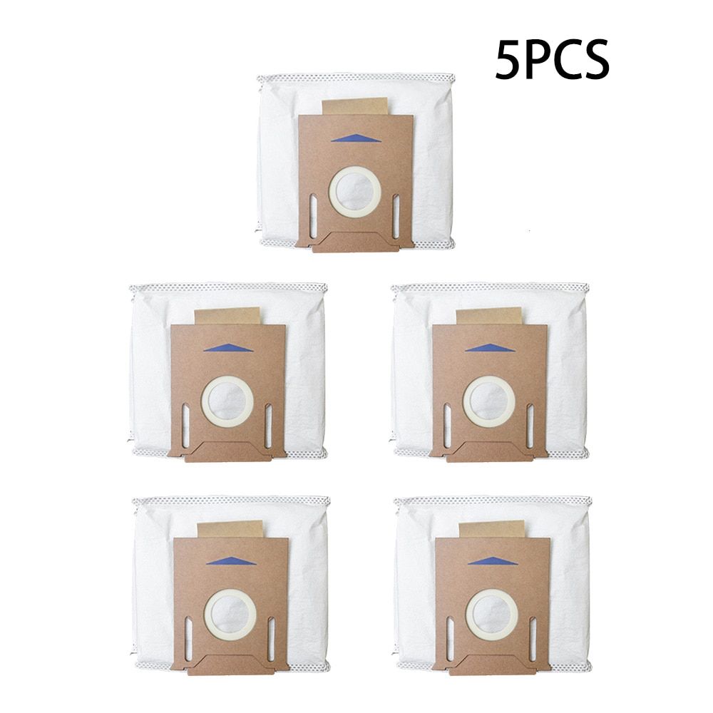 Replacement For ECOVACS DEEBOT OZMO T8 T8 AIVI T9 AIVI T9 AIVI+ Robot Vacuum Cleaner Parts Dust Bag Accessories-5 PCS Dust bag