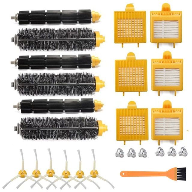 Bristle & Flexible Beater Brush & Hepa Filter & Side Brush for iRobot Roomba 700 Series 770 780 790 vacuum cleaner-as tpicture