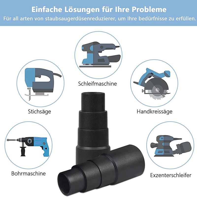 Vacuum Cleaner Adapter Vacuum Cleaner Hose Adapter 25 mm to 42 mm, All Types of Suction Interface Reducers