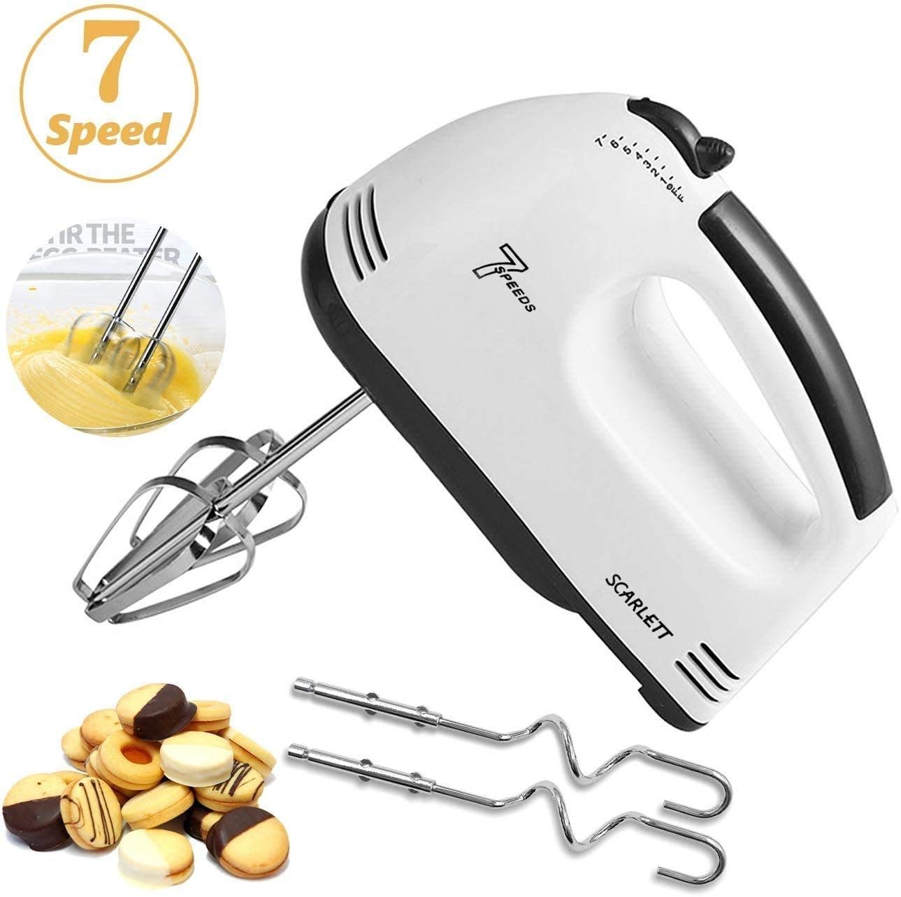 Electric 7Speed Handheld Food Mixer Egg Beater Cream Cake Baking Home Handheld Small Automatic Dough Mixer Mixer Food Blender