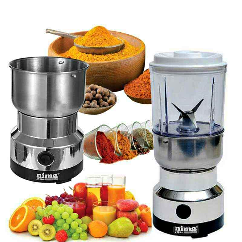 Nima 2 in 1 Electric Spice Grinder & Juicer Silver