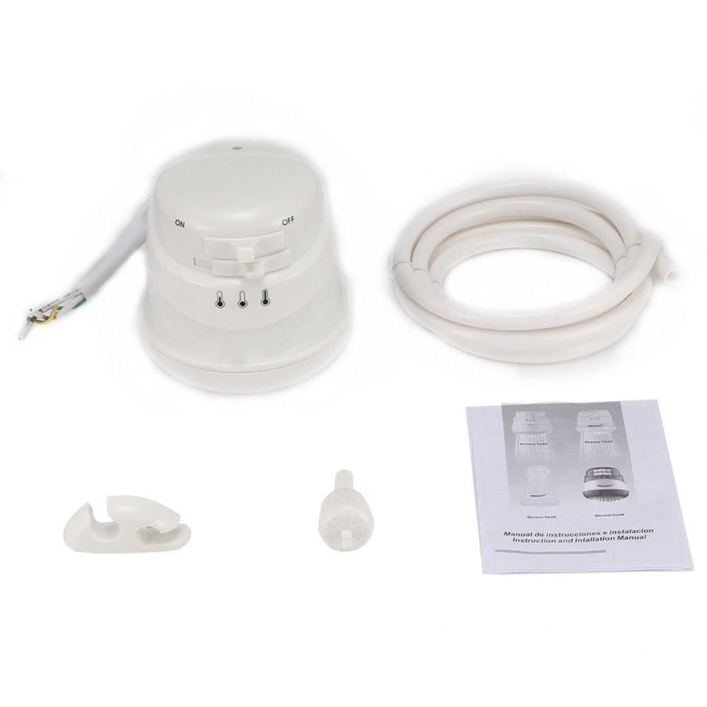 ELECTRIC HOT WATER SHOWER HEAD WITH PIPE