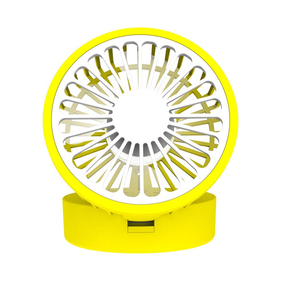 Fresh Lemon Cooling Fan Foldable Desk Table Fan Rechargeable Cooling Fan