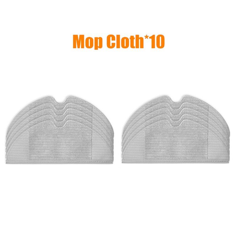 Main Brush Side Brush Filters Mop Cloth for jia 1C STYTJ01ZHM Robot Vacuum cleaner parts Accessories-10pcs