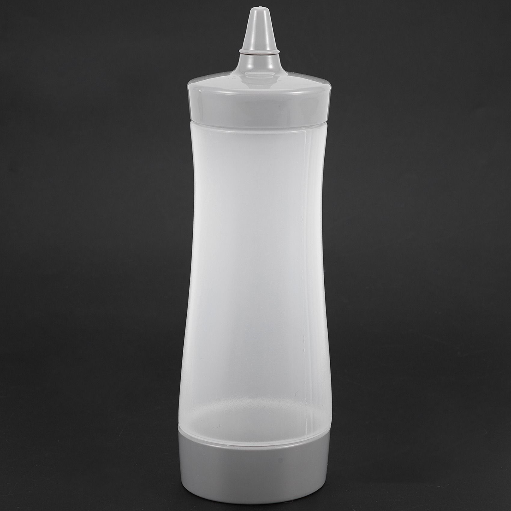 2X Squeeze Bottle Kitchen Accessories Gravy Boat Plastic Sauce Vinegar Oil Ketchup Gravy Dispenser Grey + Transparent