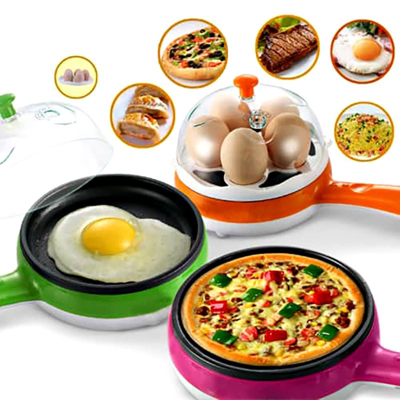 Egg Boiler And Non-Stick Electric Frying Pan