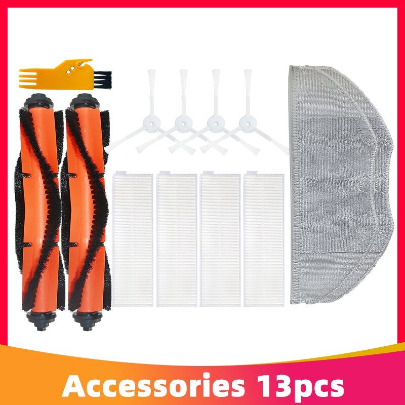 Roller Side Brush Cover Hepa Filter Mop Rag for jia G1 MJSTG1 Robot Vacuum Mop  Cleaner Spare Parts-Set 6