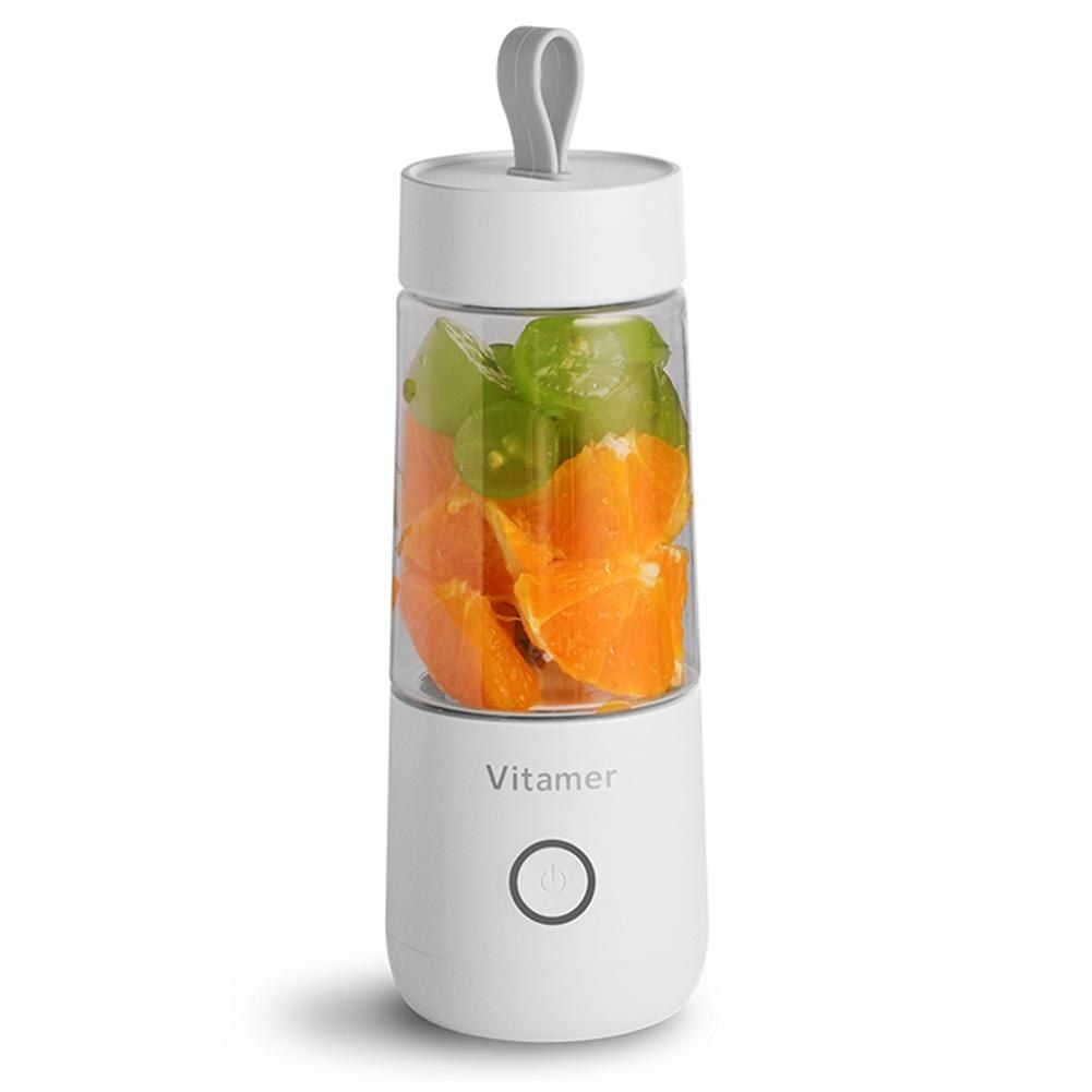 350ml Smart USB Rechargeable Mini Juice Cup Portable Blender Smoothie Juice Machine Sports Bottle Juicing Cup