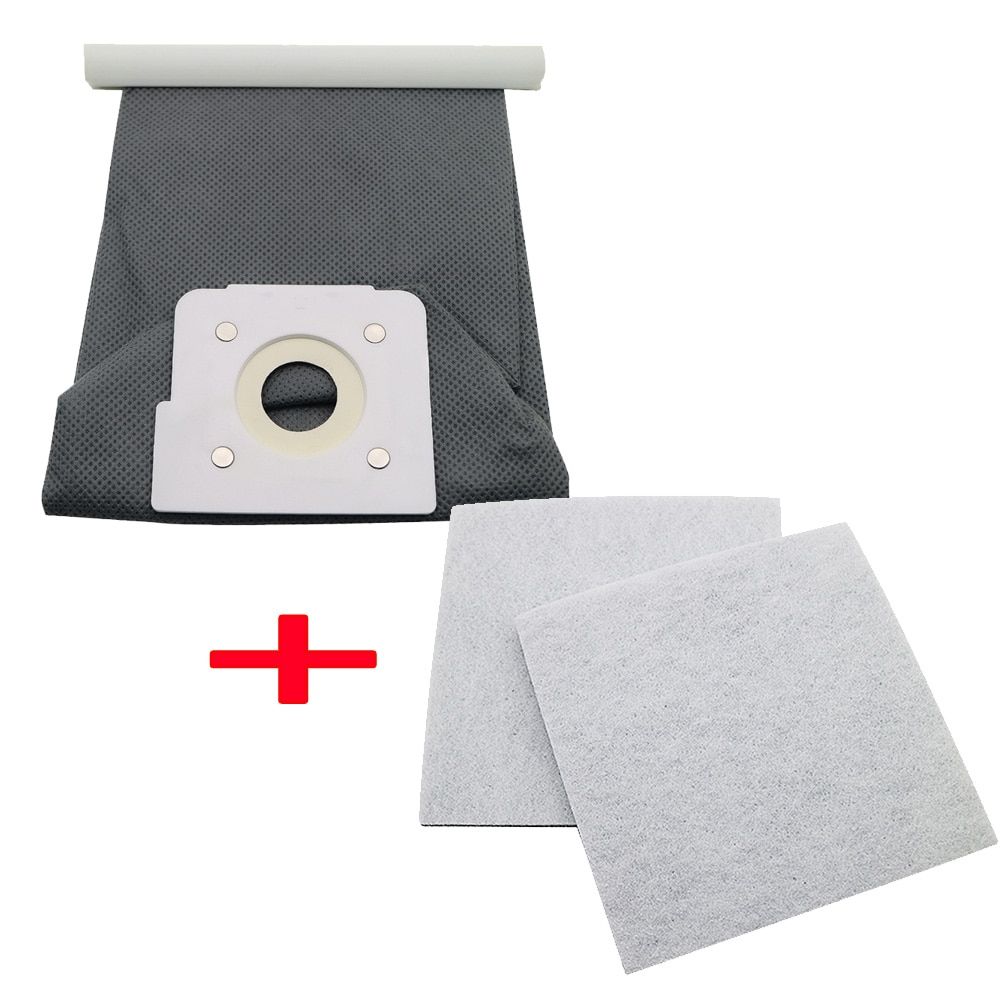 Vacuum cleaner bag Hepa filter dust bags cleaner bags for LG V-743RH V-2800RH V-2800RB V-2800RY washable-Light Yellow