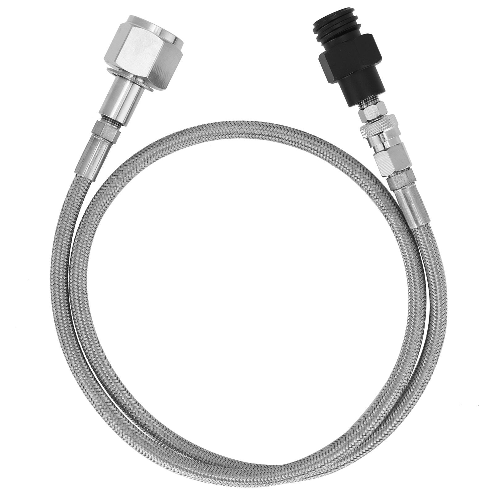 CGA320 1M Low Pressure Soda Hose with Black CO2 Refill Adapter TR21-4 Accessories