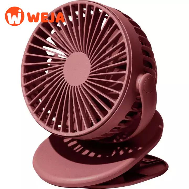 Weja Clip Fan F3 Desktop Fan Cool Fan Handheld Fan Super Mute Portable Mini Usb Rechargeable 2000Mah Student Dormitory Office Gifts Good Quality