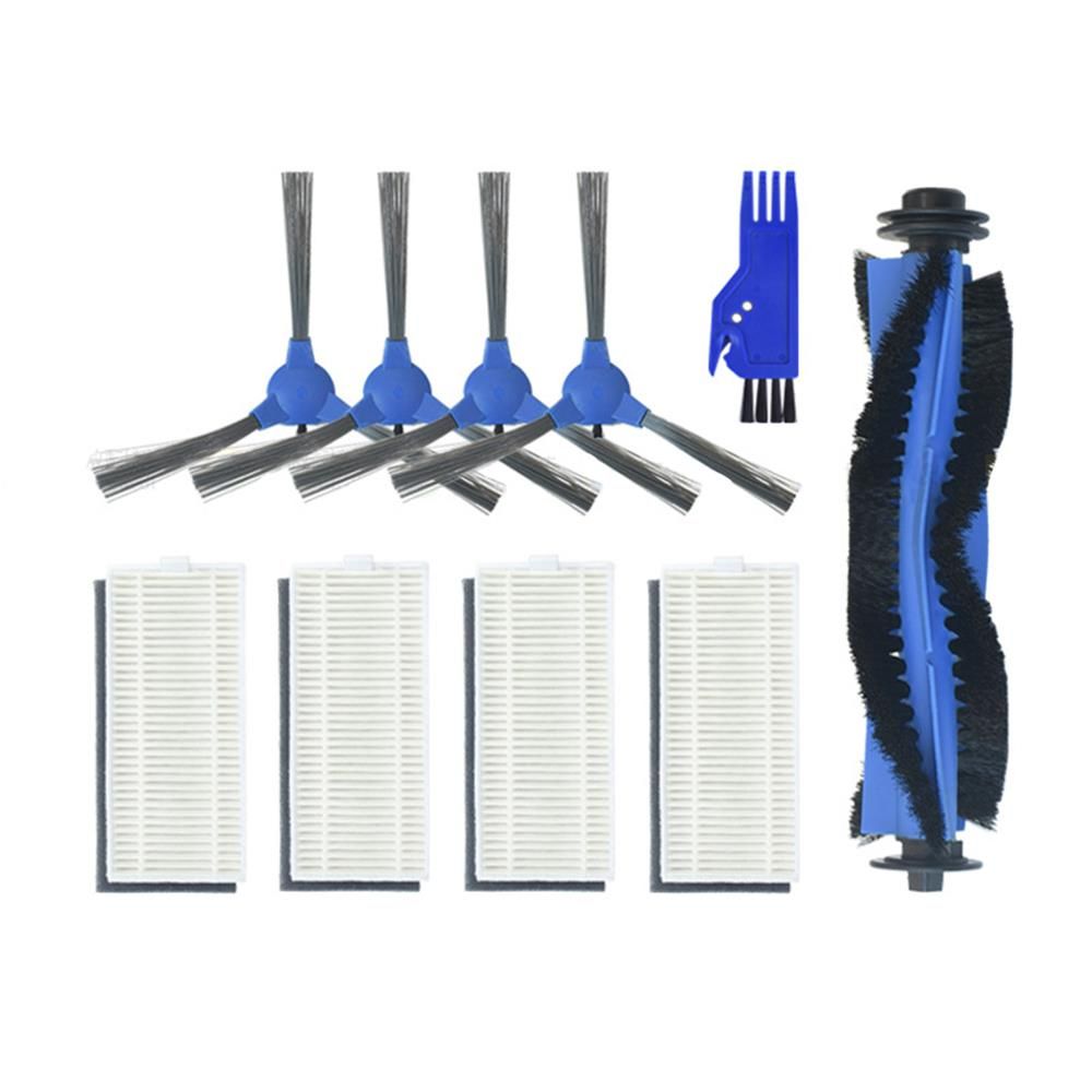 Hepa Filter Kit Side Brush Set for Eufy RoboVac 11S 15C 30C Room Cleaning irobot Parts Side Brush Replacement with Brush Clean