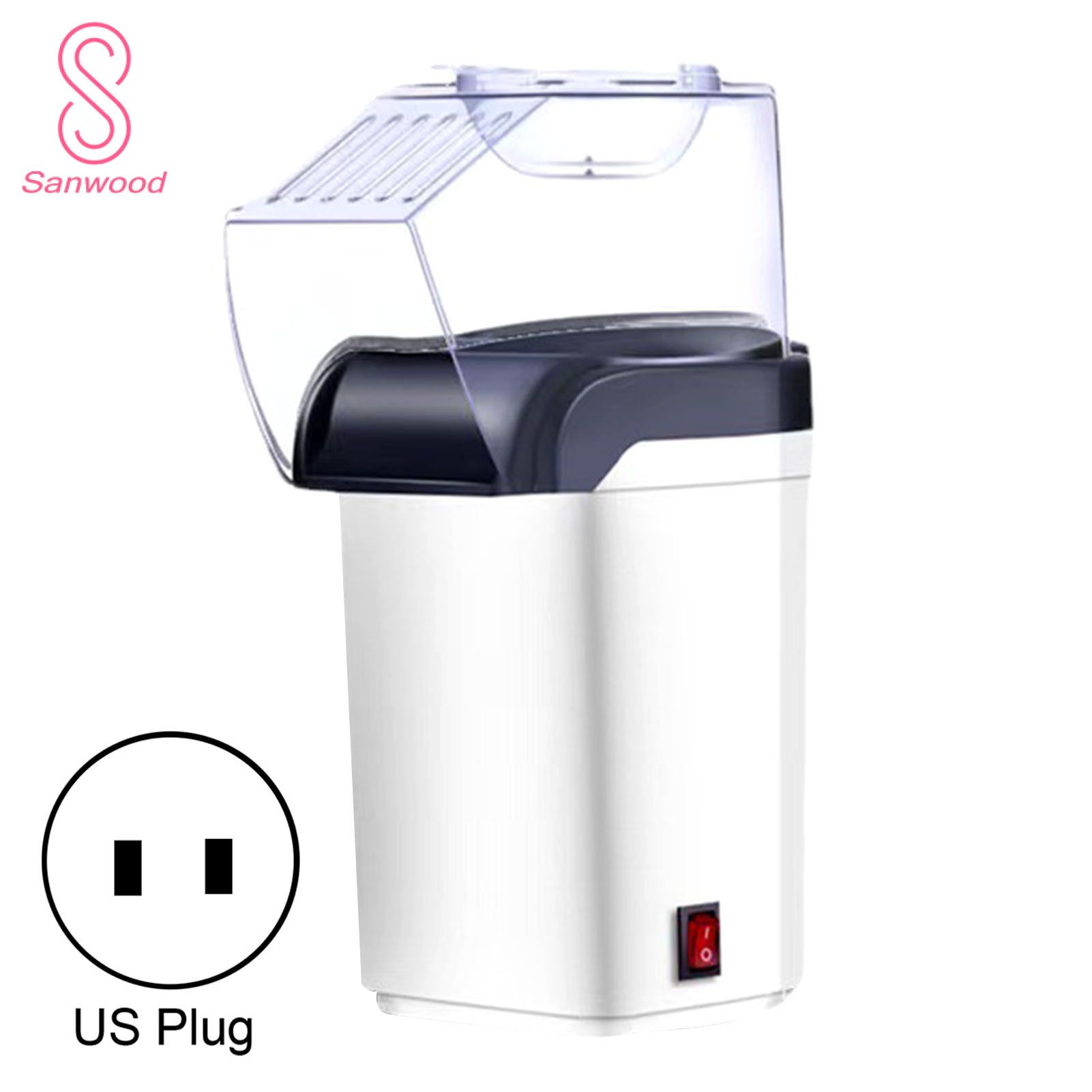 Popcorn Maker Easy to Use US/EU Plug Powerful Corn Popper Machine
