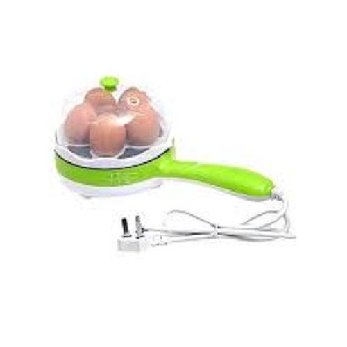 Trady Magic Pot 2 in 1 Electric Egg Boiler Multifunction Egg Steamer Egg Boiler Custard Egg Machine Non-Stick Omelette Frying Pan Boiled Eggs Fry Steaming Boiling 6 Pot