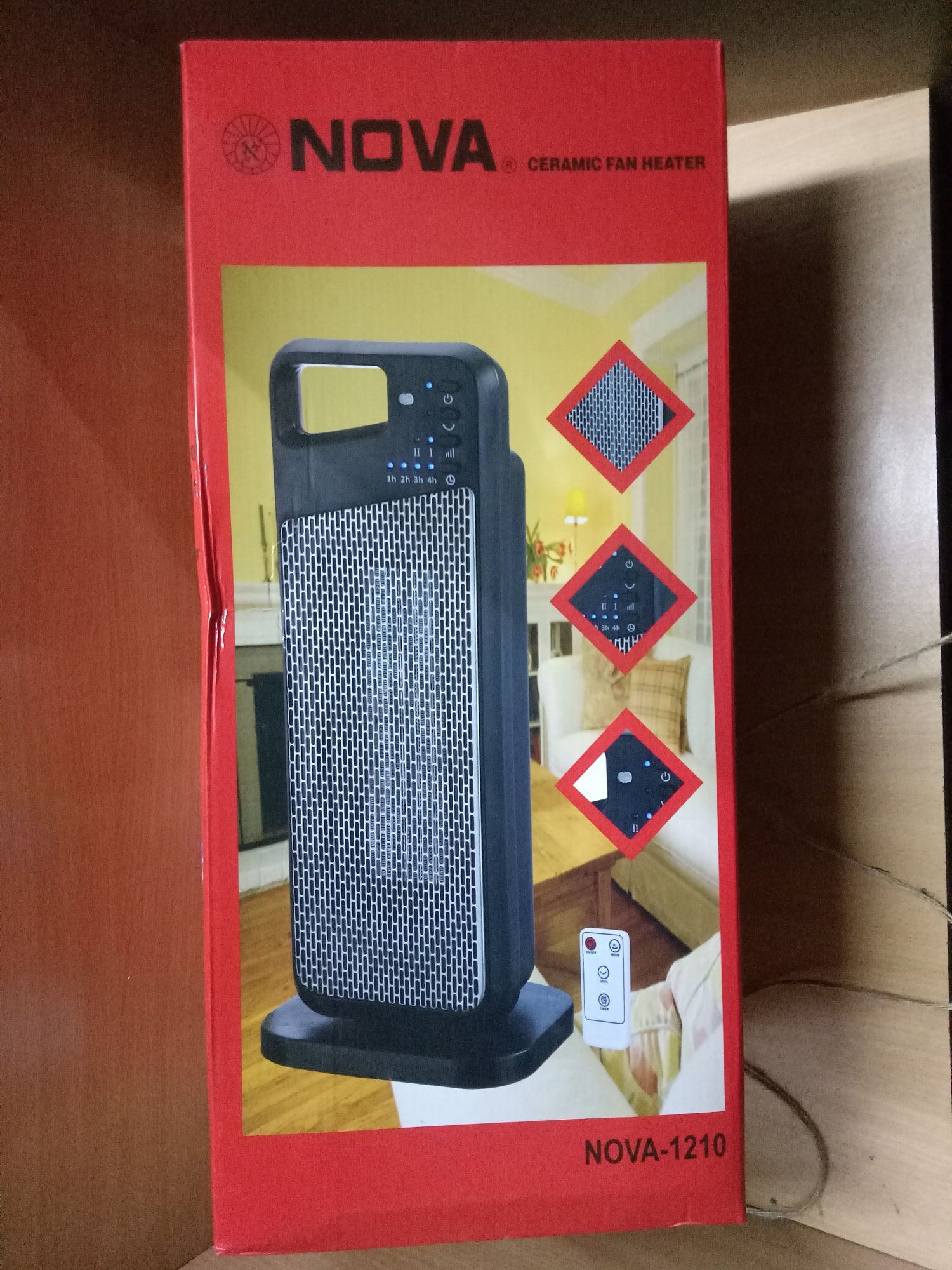 Nova Electric Room Heater Nova (1000-2000) Watts. (Remote control)