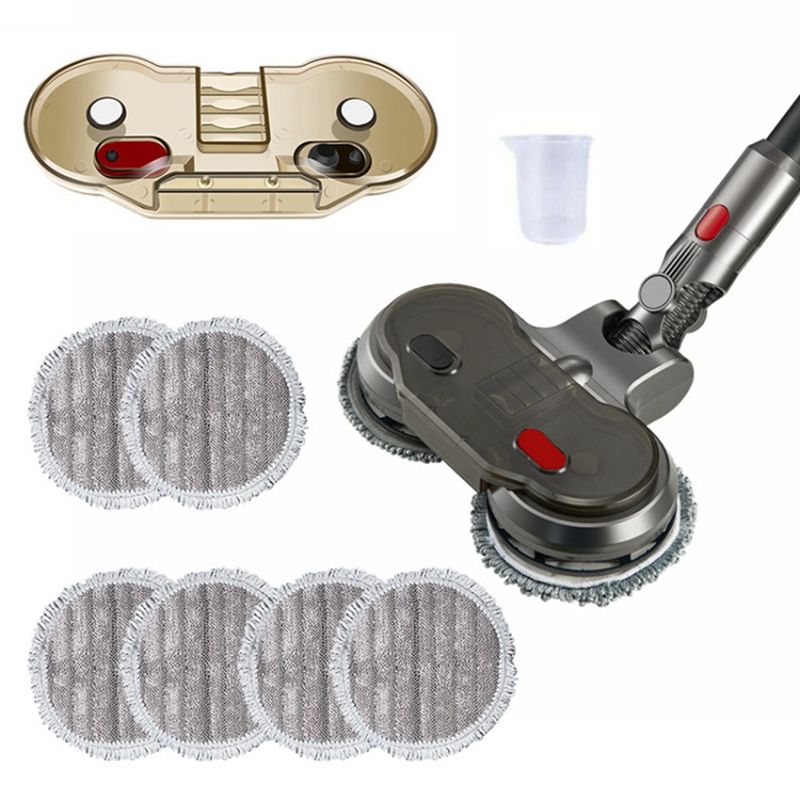 Electric Wet Dry Mopping Head for Dyson V7 V8 V10 V11 Replaceable Parts with Water Tank Mop Head Mop Pads Water Cup Tool