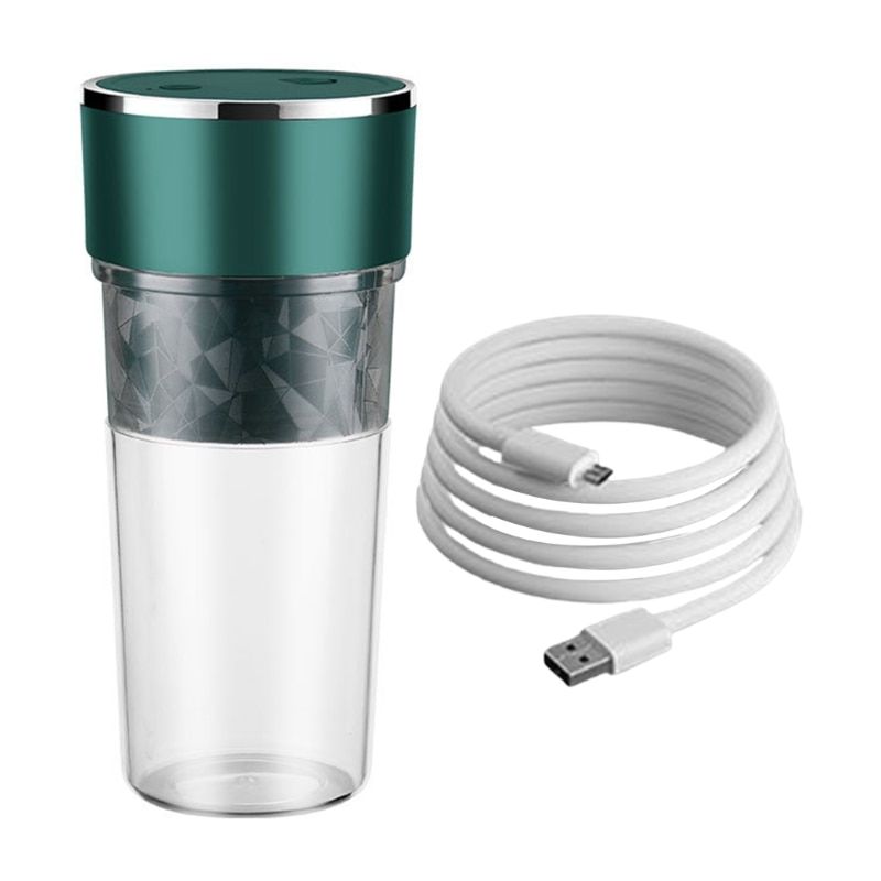 Portable Personal Blender Mini Travel Fruit Ice Electric Smoothie Blender Juicer Cup Maker Mixer 4 Blades Rechargeable
