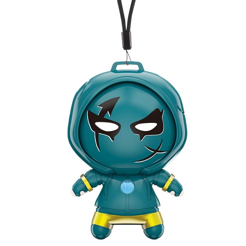 HAOEN Personal Wearable Air Purifier Necklace Mini Portable Air Freshner Ionizer Negative Ion Low Noise for Adults Kids Green