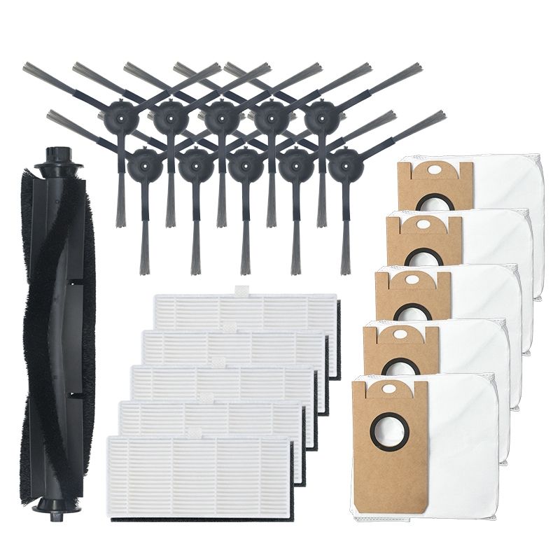 21Pcs Replaceble Side Brush Filter Roll Brush Accessories Set Parts for S9 Vacuum Cleaner Sweeper Replace for Home