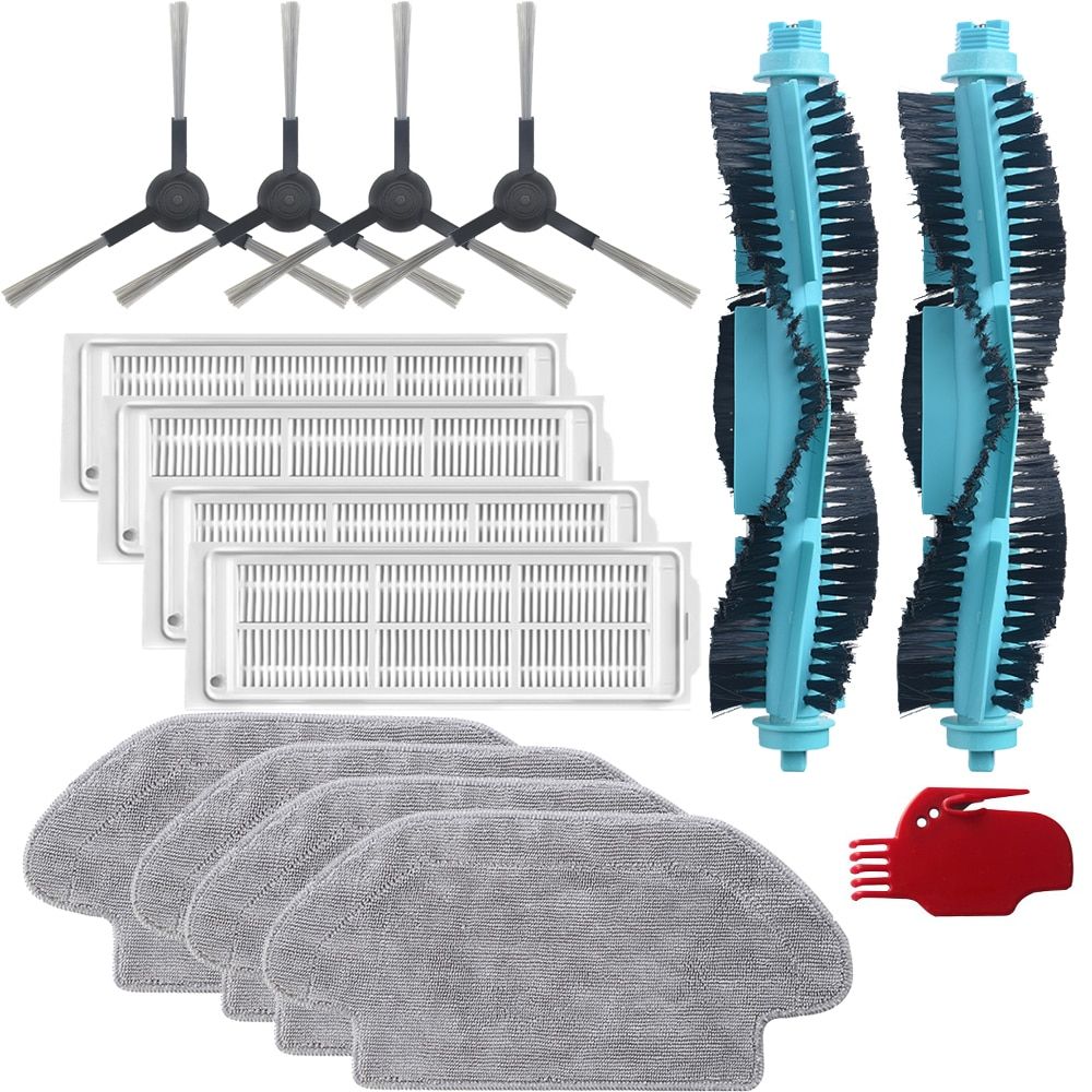 Main brush Washable Filter Side brush for XiaoVioSE V2 V2PRO V-RVCLM21B V3 Robot Vacuum Cleaner Mopping Cloth-44597