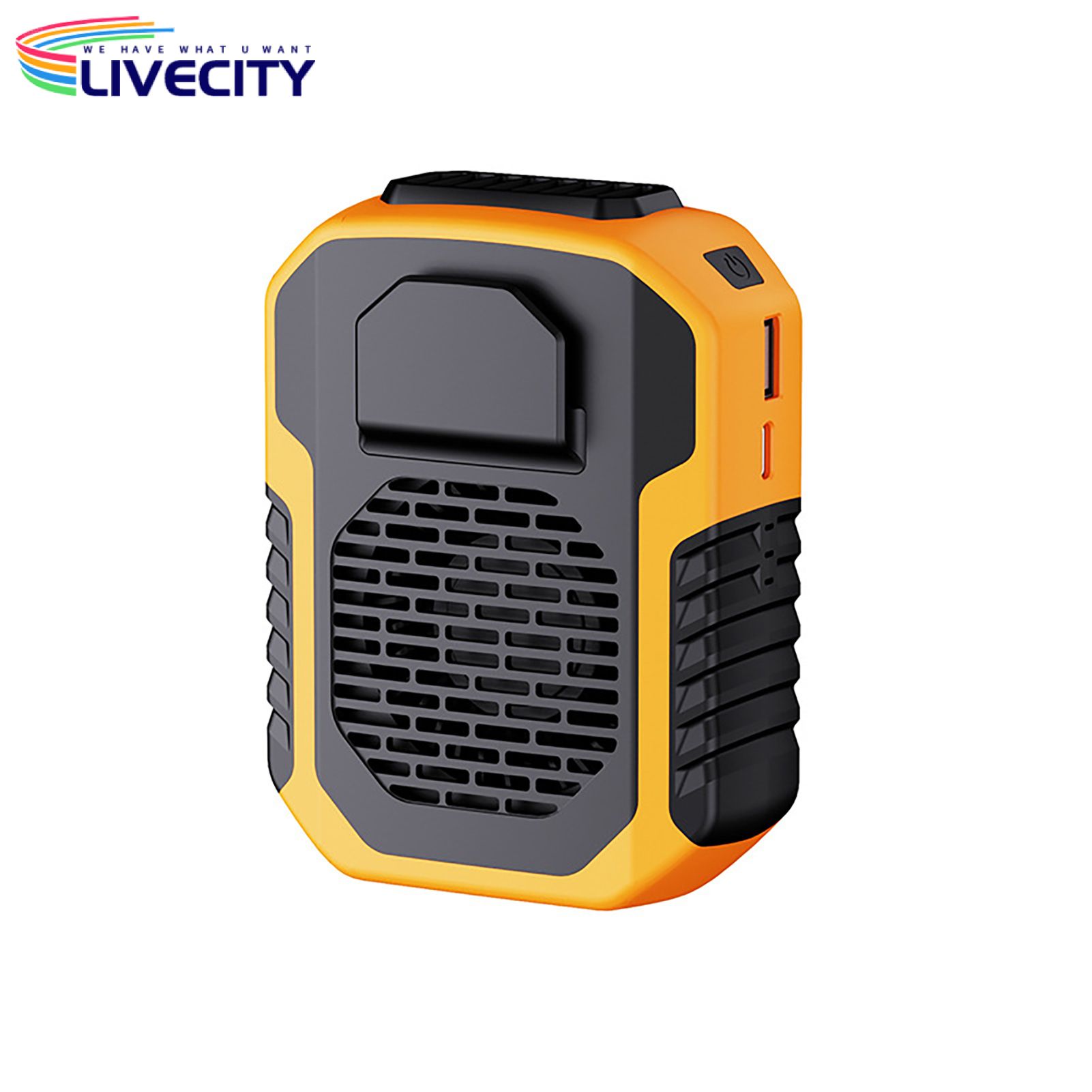 Cooling Fan Multi-purpose Strong Wind Rechargeable Summer Outdoor Neckband Hanging Waist Portable Fan for Camping 
